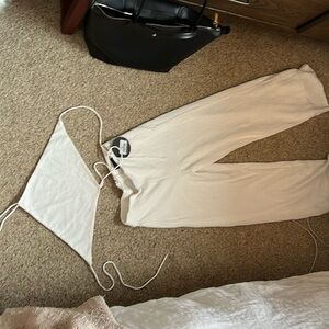 White fox white jumpsuit